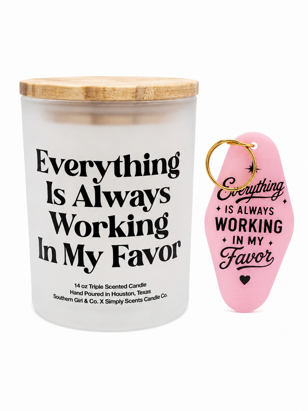 The Statement Candle & Keychain Set — 14 oz | The Hotel