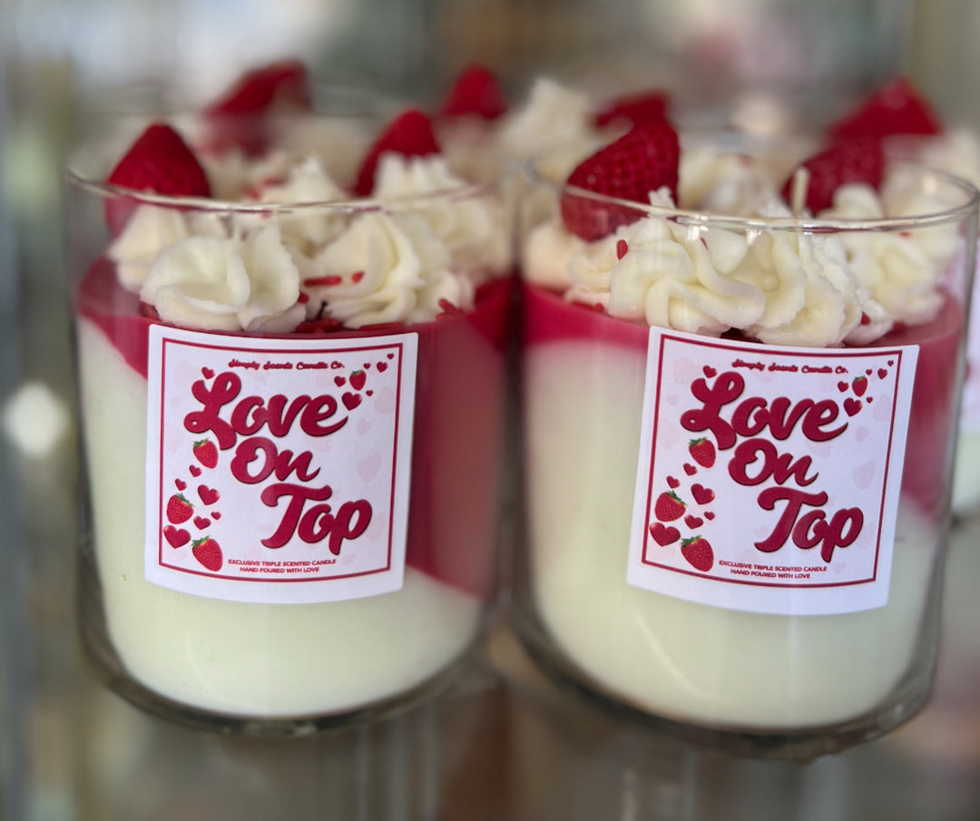 22 oz. “Love on Top” Dessert Candles