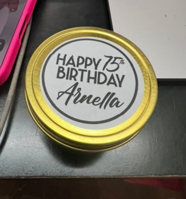 4 oz. Customizable Tin Candles