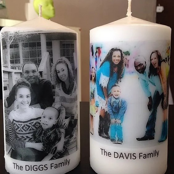 Personalized Photo Candles