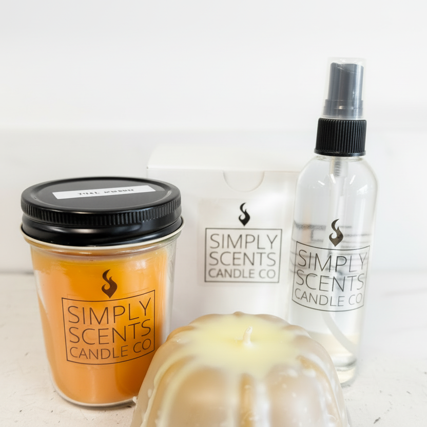 Bright close-up Simply Scents products