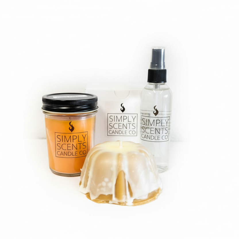 Bright white background product photo for Simply Scents