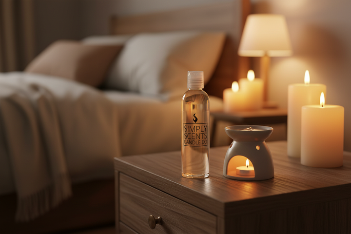 Burning Oil Close-Up