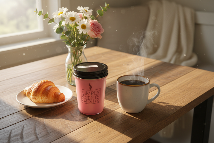 Coffee Cup Candle Lifestyle