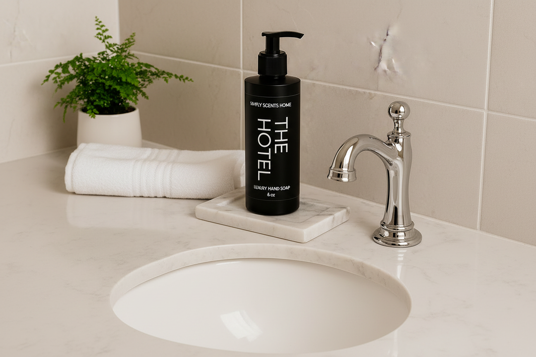 Hand Soap Bathroom Scene