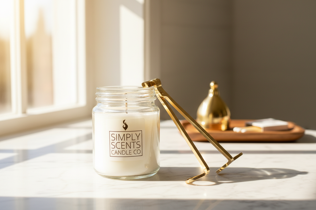 Wick Trimmer with Candle